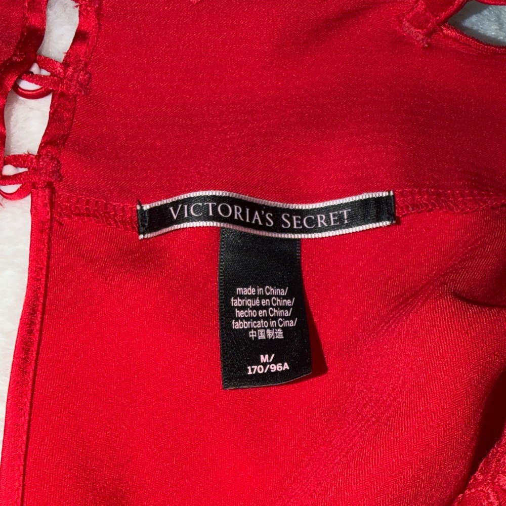 Victoria's Secret Red Satin Camisole and Shorts Set - Picture 6 of 6